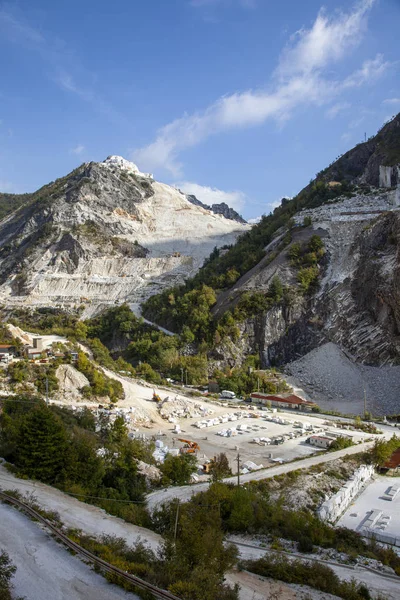 Carrara Ιταλία Λατομεία Και Κοιτάσματα Μαρμάρου — Φωτογραφία Αρχείου