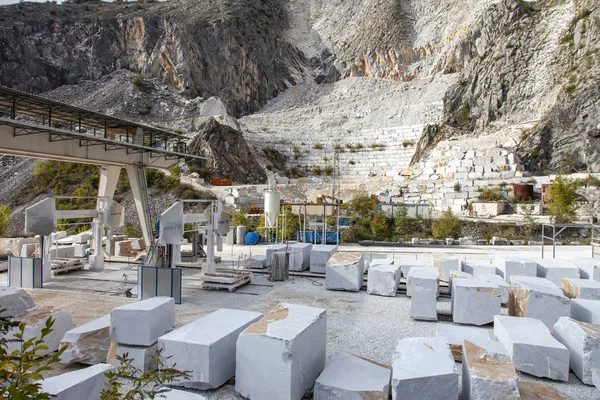 Carrara Italië Steengroeven Marmeren Afzettingen — Stockfoto