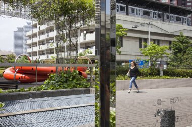 Uno scorcio di Odaiba, la grande isola suni nella baia di Tokyo.