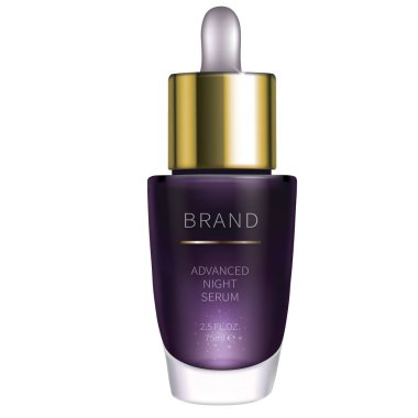 Gece kozmetik serum yüz cilt bakımı için