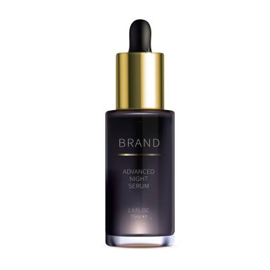 Gece kozmetik serum yüz cilt bakımı için