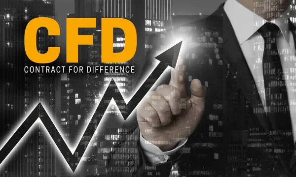 CFD kavramı işadamı tarafından gösterilir.