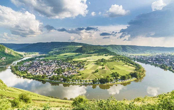 Moselle Loop Kroev Panorama Alemania —  Fotos de Stock