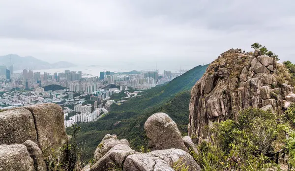Hong Kong China Lion Rock Panorama — Stockfoto