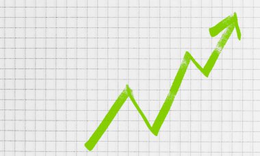 Damalı yazı defteri konseptinde grafik