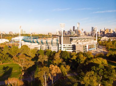 Melbourne silüeti anteni ile Mcg