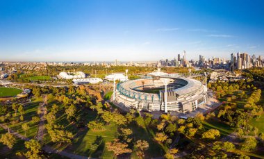 Melbourne silüeti anteni ile Mcg