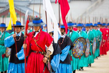 Gyeongbokgung Sarayı'nda nöbet değiştirme