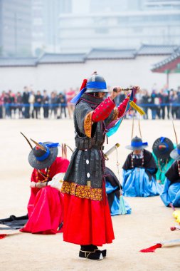 Gyeongbokgung Sarayı'nda nöbet değiştirme