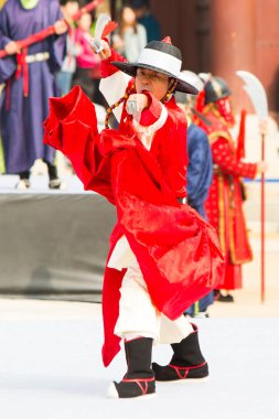 Gyeongbokgung Sarayı'nda nöbet değiştirme