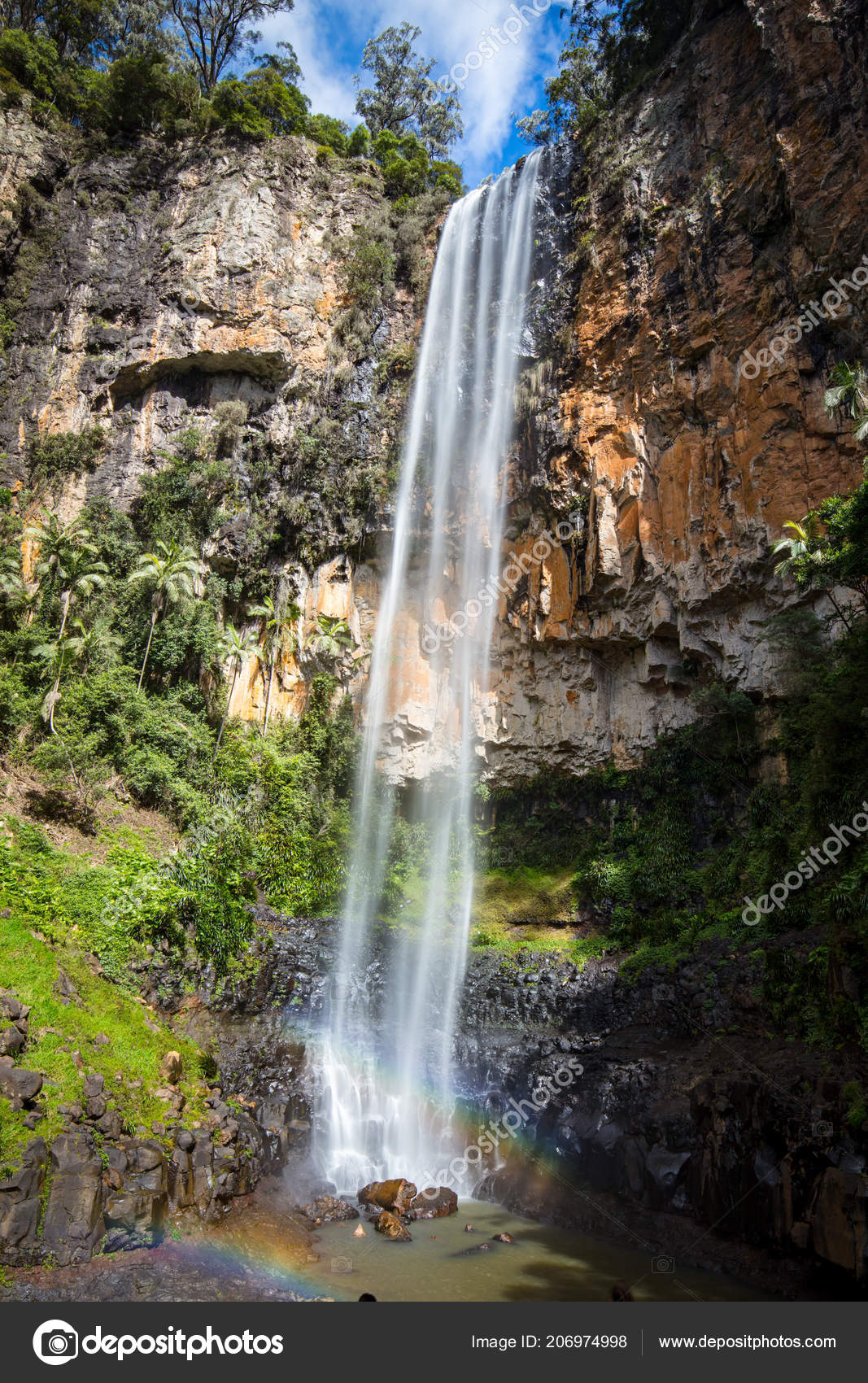 Purling Brook Falls Stock Photo C Filedimage 206974998