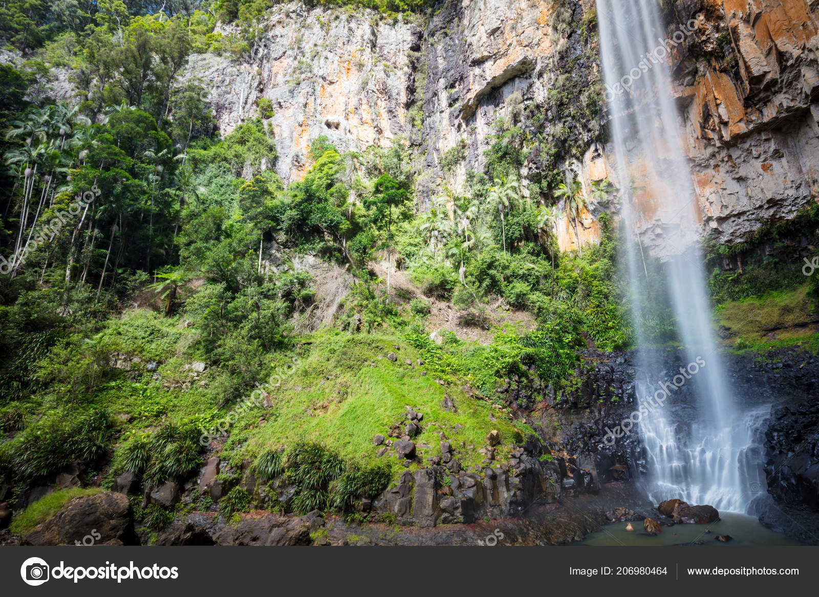 Purling Brook Falls Stock Photo C Filedimage 206980464