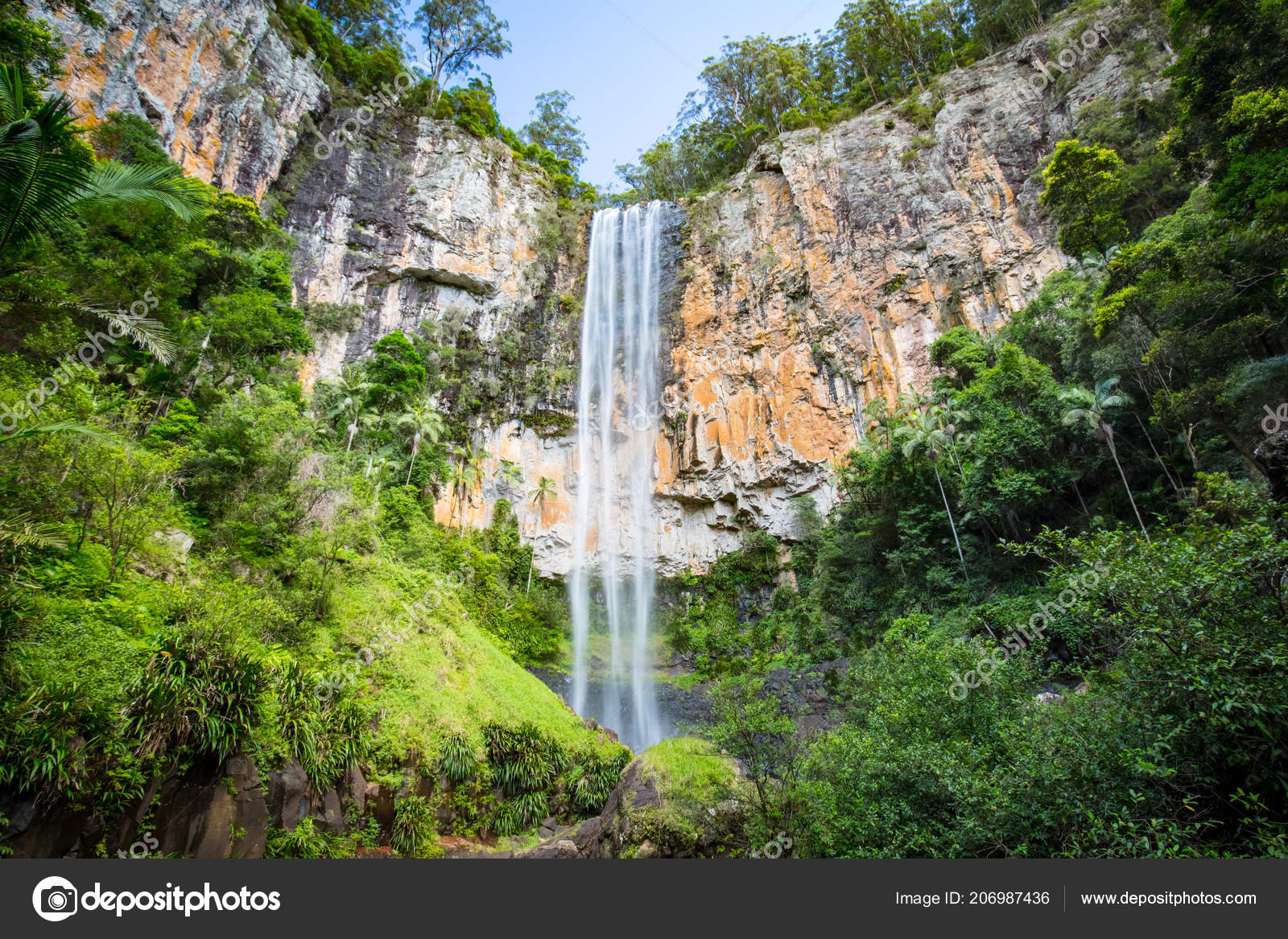 Purling Brook Falls Stock Photo C Filedimage 206987436