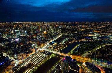 Melbourne gündoğumu görünümü
