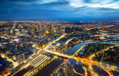Melbourne gündoğumu görünümü
