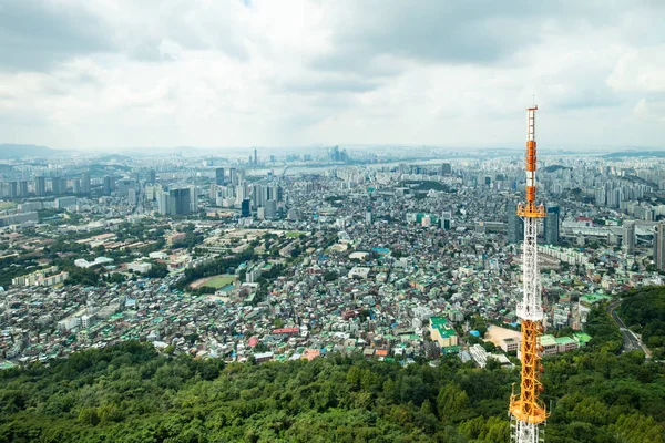 Namsan Tower View Seul — Fotografia de Stock