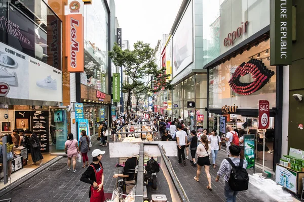 Myeong-dong Seoul South Korea — Stock Photo, Image