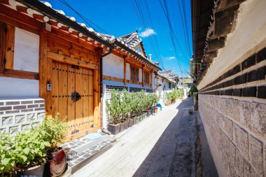 Güney Kore 'deki Bukchon Hanok Köyü