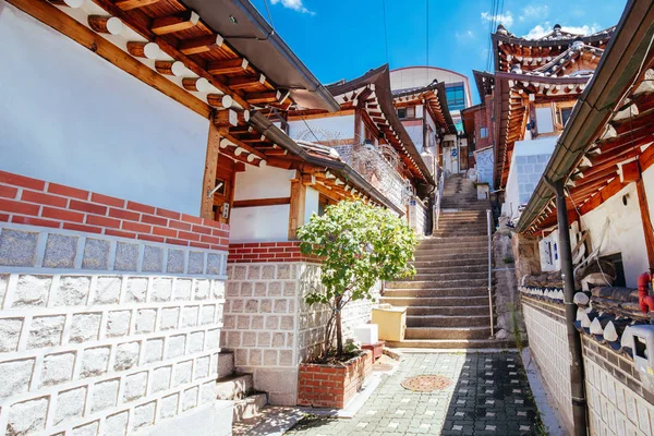 Bukchon Hanok Village na Coréia do Sul — Fotografia de Stock