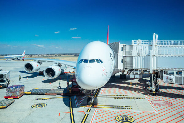 Qantas A380 at Melbourne Airport Australia