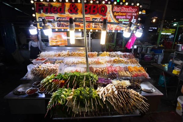 Rynek spożywczy na Jalan Alor Street — Zdjęcie stockowe