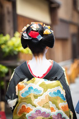 Kyoto Japonya'da Geyşa