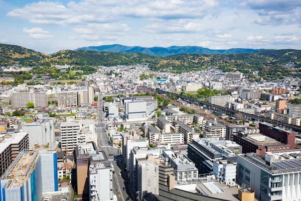 Luftaufnahme über Kyoto Japan u2014 Redaktionelles Stockfoto