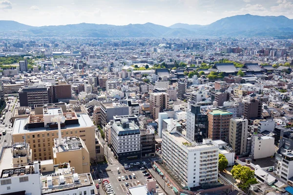 Vista aérea sobre Kyoto Japão — Fotografia de Stock