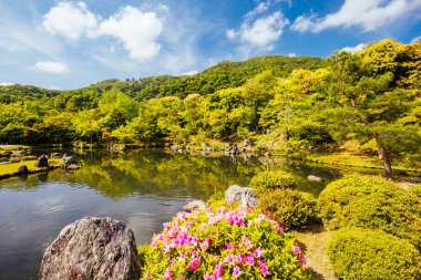 Tenryu-ji Bahçesi ve Kyoto Tapınağı Japonya