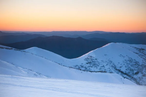 Mt Hotham Paisagem durante o inverno — Fotografia de Stock