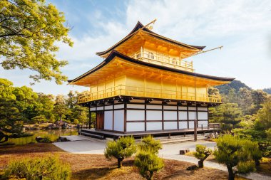 Kinkakuji Temple or The Golden Pavilion in Kyoto, Japan