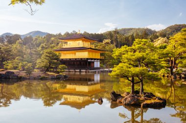 Kinkakuji Temple or The Golden Pavilion in Kyoto, Japan