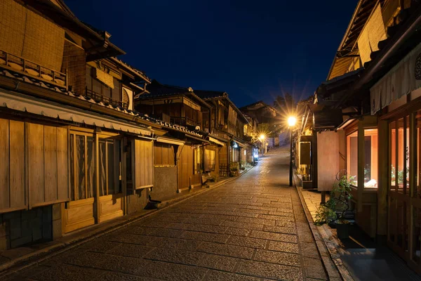 Street in Higashiyama District in Kyoto Japan