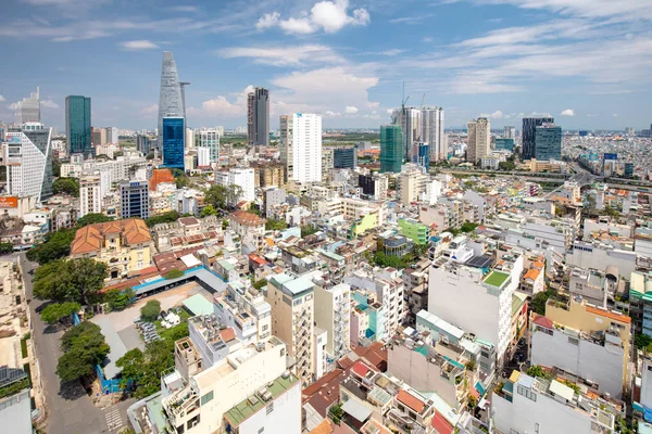 Vista aérea sobre a cidade de Ho Chi Minh — Fotografia de Stock