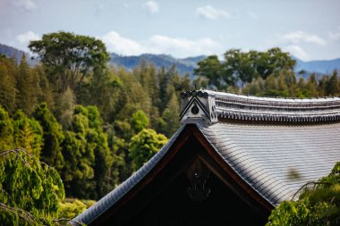 Tenryu-ji Bahçesi ve Kyoto Tapınağı Japonya