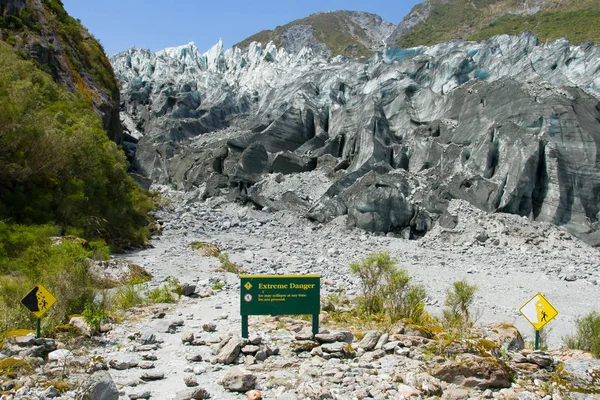 Vale do glaciar raposa — Fotografia de Stock
