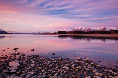 Tekapo Gölü Gün Batımı