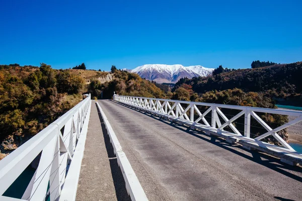 Gola di Rakaia in una giornata di sole in Nuova Zelanda — Foto Stock