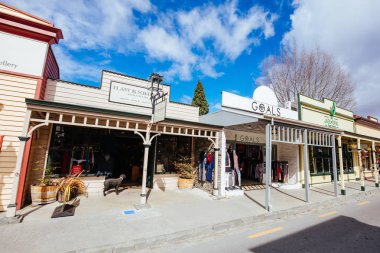 Arrowtown Yeni Zelanda 'da Bulutlu Bir Gün