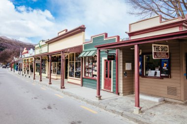 Arrowtown Yeni Zelanda 'da Bulutlu Bir Gün