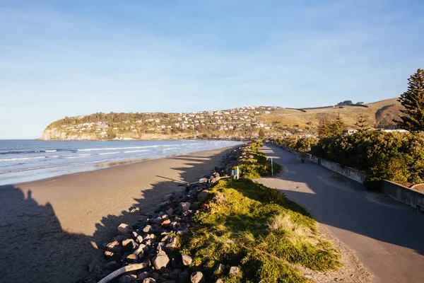 Grottsten vid Sumner Beach i Christchurch Nya Zeeland — Stockfoto