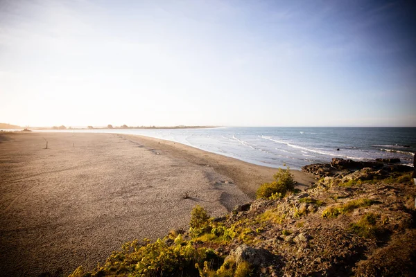 Grottsten vid Sumner Beach i Christchurch Nya Zeeland — Stockfoto