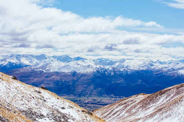 Αξιοσημείωτα Προβολή πάνω από Queenstown στη Νέα Ζηλανδία — Φωτογραφία Αρχείου