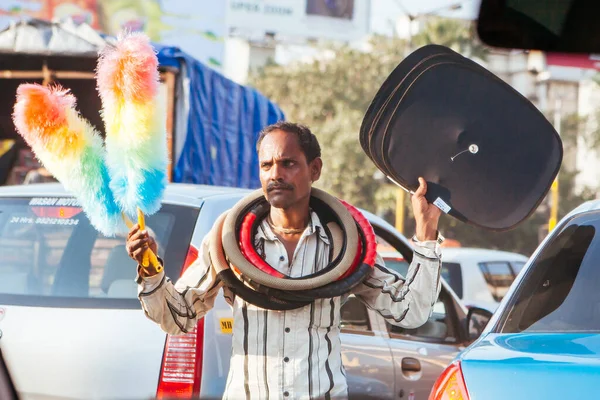 Street Seller in Mumbai India — Stock Photo, Image