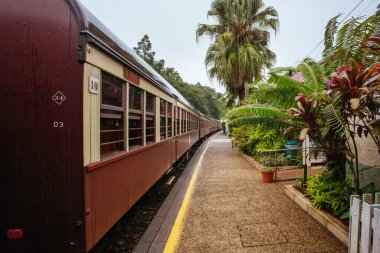 Queensland Avustralya 'daki Kuranda Tren İstasyonu