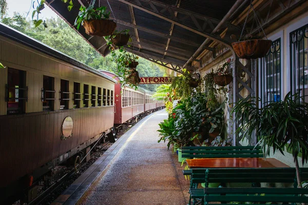 Kuranda pályaudvar Queensland Ausztráliában — Stock Fotó