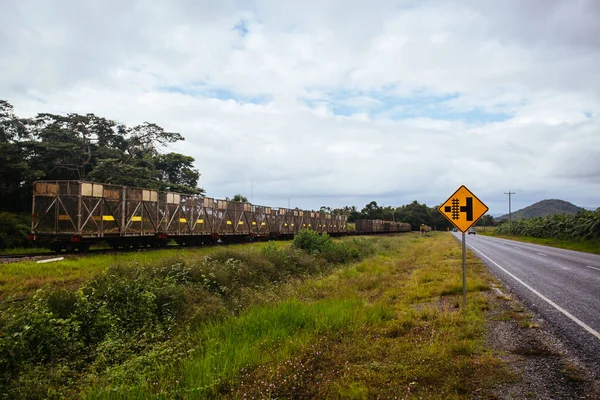 Train de la canne à sucre dans le Queensland Australie — Photo