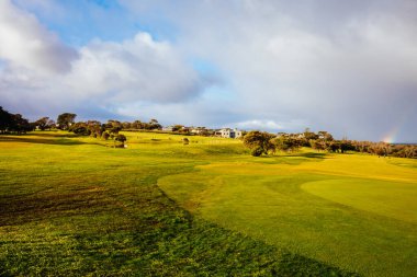 Mornington Yarımadası Avustralya 'daki Çakmaktaşı Golf Sahası