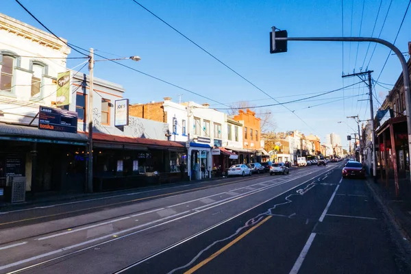 Brunswick Caddesi Fitzroy Melbourne Avustralya — Stok fotoğraf