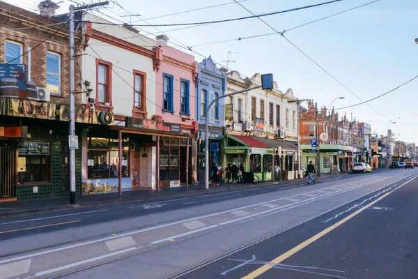 Brunswick Caddesi Fitzroy Melbourne Avustralya — Stok fotoğraf